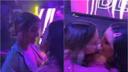 Imagem Após levar fora na Farofa da Gkay, atriz consegue beijo de ex-BBB na festa de Virgínia; veja vídeo