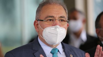 Ministro da Saúde Marcelo Queiroga em coletiva de imprensa - Fabio Rodrigues Pozzebom/Agência Brasil
