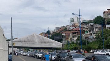 Fila da vacinação contra Covid-19 na Arena Fonte Nova - Leitor BNews