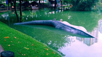 Parque Lagoa dos Dinossauros é fechado ao público após as fortes chuvas em Salvador
