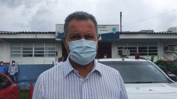 Rui Costa (PT) concede entrevista ao BNews em Ilhéus para falar sobre situação das chuvas na região - Lara Curcino/BNews