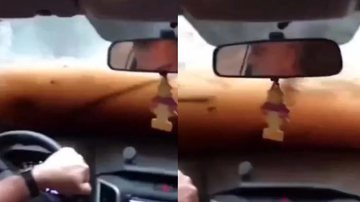 Imagem VÍDEO: família vive momento de terror dentro de carro ilhado em alagamento