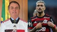 Reprodução/Twitter/@jairbolsonaro  e Gilvan de Souza/Flamengo