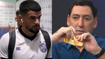 Montagem/Felipe Oliveira/EC Bahia e Reprodução/SporTV