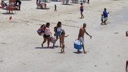 Movimentação em praia do Subúrbio Ferroviário de Salvador