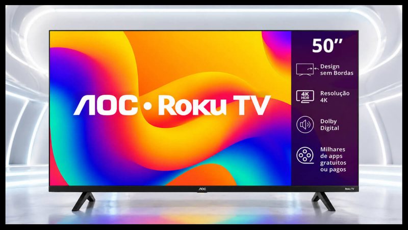 Smart TV AOC UHD - Divulgação