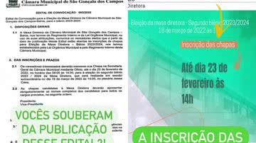 Imagem Vereador abre edital sem avisar colegas e é candidato único à reeleição da Câmara