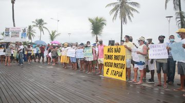 Protesto de moradores em Itapuã - Joá Souza/BNews