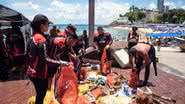Imagem BNews Summer: limpeza subaquática realizada no mar de Salvador recolhe cerca de 300 kg de lixo no pós-Carnaval