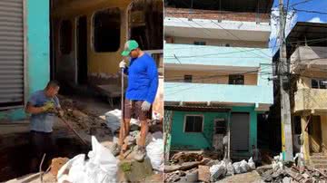 Imagem Moradores pedem ajuda após casa apresentar risco de desabamento em Salvador; assista
