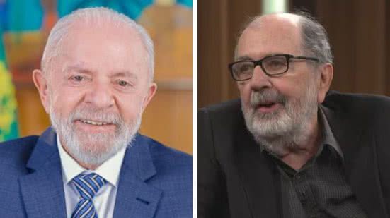 Reprodução: Ricardo Stuckert (foto 1)/ TV Globo (foto 2)