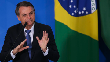 Presidente Jair Bolsonaro em entrevista coletiva - Antonio Cruz/Agência Brasil