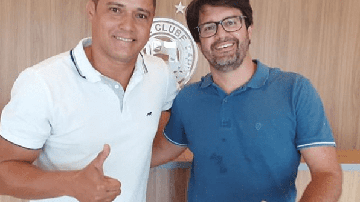 Ex-jogador Marcelo Ramos e presidente do Bahia, Guilherme Bellintani - Divulgação/EC Bahia