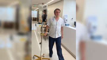 Imagem Bolsonaro tem sonda retirada, mas continua internado