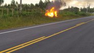Imagem Homem morre carbonizado após o carro pegar fogo