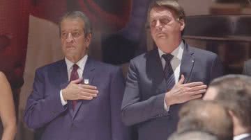 Valdemar Costa Neto e Jair Bolsonaro se reúnem para discutir próximos passos da campanha pela reeleição - Reprodução/PL