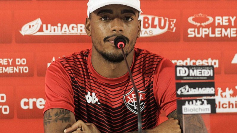 Atacante Matheusinho - Letícia Martins/EC Vitória