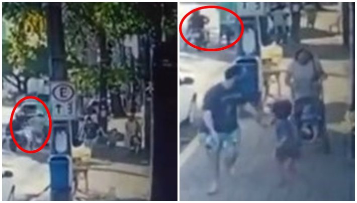 Imagem VÍDEO: Motoqueiros assaltam comerciante e roubam ‘fortuna’