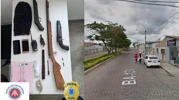 Divulgação/SSP e Reprodução/Google Street View