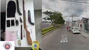 Divulgação/SSP e Reprodução/Google Street View