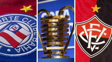 Montagem/Dvulgação/EC Bahia; Divulgação/EC Vitória e Divulgação/CBF
