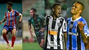 Fotos: Felipe Oliveira/EC Bahia / Lucas Uebel/Grêmio / Bruno Cantini/ Atlético-MG / Vinnicíus Silva/América-MG