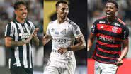 Vitor Silva | Botafogo FR, Raul Baretta | Santos FC e Gilvan de Souza | CR Flamengo