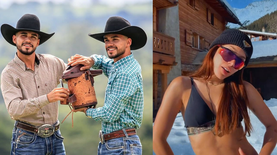 Gêmeos do BBB detonam funk e enaltecem agro - Instagram/@Anitta/ @gabrielgemim/ @pedrogemim
