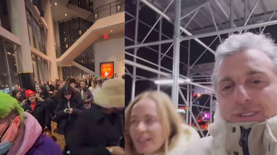 Angélica e Luciano Huck pegam fila lotada nos EUA para ver “Ainda Estou Aqui” - Instagram/@lucianohuck