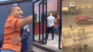 Homens são flagrados aos socos em Lauro de Freitas - Instagram/@sucessagemnews