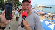 Banhistas lotam o Porto da Barra no primeiro final de semana de 2025