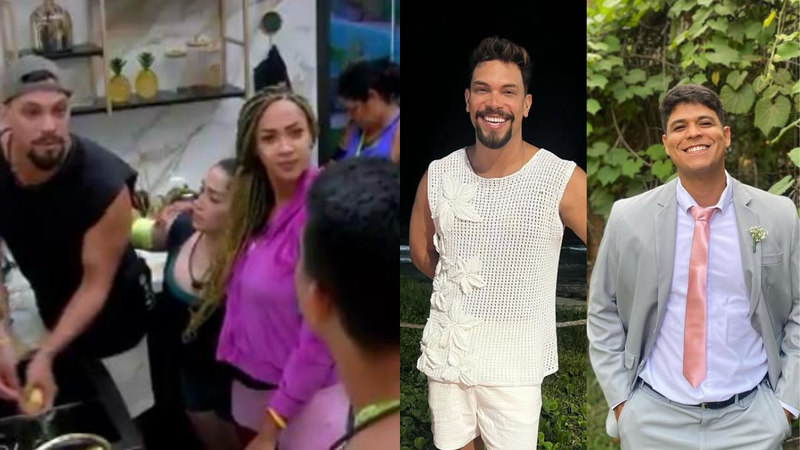 Baiano corrige termo ofensivo usado por pernambucano - Reprodução/Rede Globo/ Instagram @viniciusnascimento e @guilhermevilar