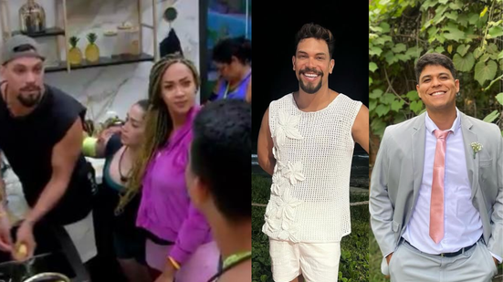 Baiano corrige termo ofensivo usado por pernambucano - Reprodução/Rede Globo/ Instagram @viniciusnascimento e @guilhermevilar