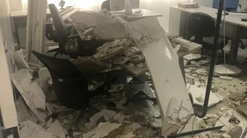 Imagem Estudante fica ferido após teto de universidade desabar; veja vídeo