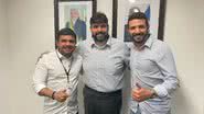 Na foto, Marcus Sarmento, Adolpho Loyola e Neto Carletto - Reprodução / Redes Sociais