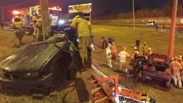 Imagem Cantora baiana sofre grave acidente de carro e tem costelas fraturadas