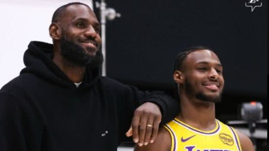 Imagem Filho de LeBron James é apresentado oficialmente nos Lakers; confira