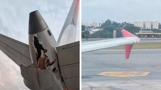 Os maiores danos foram no Boeing da Gol - Reprodução X