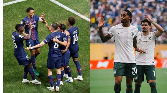 Reprodução/ Redes sociais @PSG / @Chelseafc