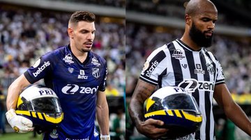 Imagem Jogadores do Ceará fazem homenagem aos policiais rodoviários federais mortos, em Fortaleza