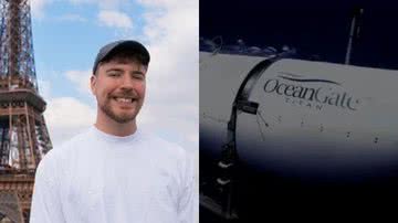 Montagem: Reprodução// Instagram @mrbeast e OceanGate Expeditions/ Divulgação