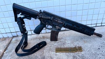 Imagem Polícia apreende fuzil calibre 556 durante confronto em Itapuã