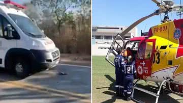 Reprodução/Vídeo//Divulgação/Corpo de Bombeiros de Minas Gerais
