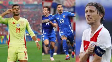 divulgação/ Instagram @Se_futbol/ @Azzurri/ Icon Sport