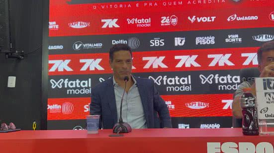 Novo diretor executivo de futebol do Vitória em coletiva de apresentação - Luiz Guilherme / BNews