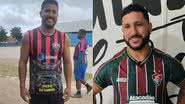 Wilker Silva (esquerda) e João Grilo, jogador do Flu de Feira (direita) - Montagem BNews/Redes sociais/TV Tourão