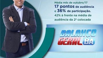 Imagem  Programa Balanço Geral é líder de audiência mais uma vez 