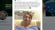 Reprodução // Twitter Jair M. Bolsonaro