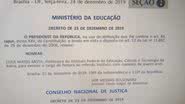 Reprodução/Diário Oficial