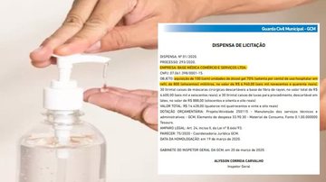 Imagem Guarda Municipal de Salvador compra álcool em gel com valor cinco vezes superior